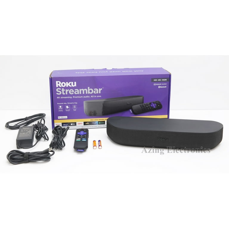 Pre-Owned Roku Streambar 9102R 4K HDR Media Streamer and Audio Bar