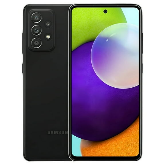 Pre-Owned Used Samsung Galaxy A52 5G A526U 128GB Black GSM Unlocked (AT&T/T-Mobile Compatible) Smartphone