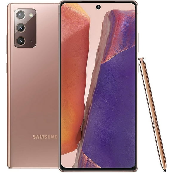 Pre-Owned Used Samsung Galaxy Note 20 5G Smartphone, Fully Unlocked,128 GB Storage + 8 GB RAM, Mystic Bronze