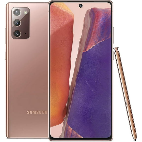 Pre-Owned Used Samsung Galaxy Note 20 5G Smartphone, T-Mobile Only,128 GB Storage + 8 GB RAM, Mystic Bronze