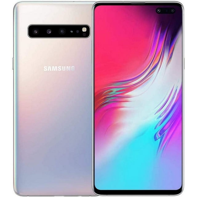 Pre-Owned Used Samsung Galaxy S10 5G G977U 256GB Crown Silver Fully Unlocked 6.7" (Used Grade A)