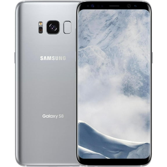 Pre-Owned Used Samsung Galaxy S8 - 64GB - Glacier Silver - Fully Unlocked - Verizon / T-Mobile / Global - Android Smartphone - Grade A (LCD Shadow)