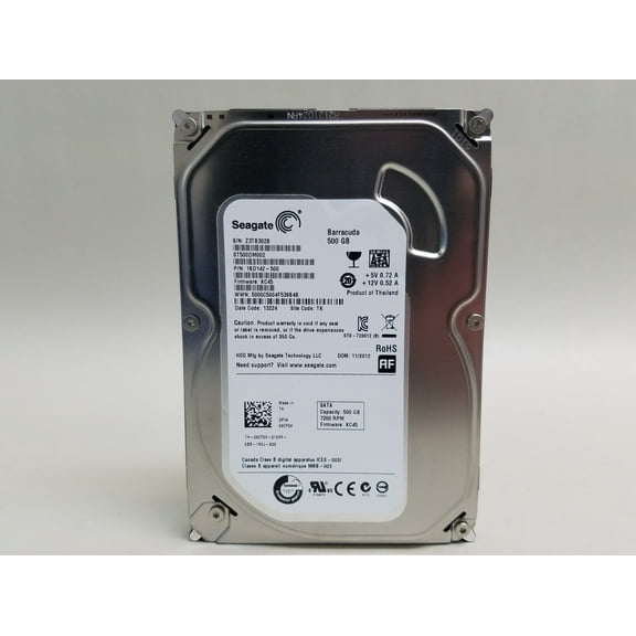 Pre-Owned Seagate Barracuda ST500DM002 500GB SATA III 3.5 in Desktop Hard Drive