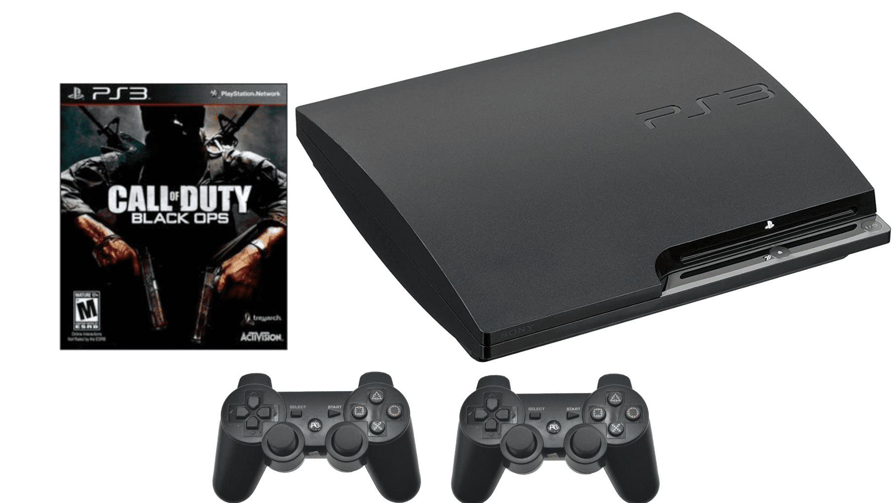 Sony Playstation 3 Ps3 Game Console Black Ops II Bundle (Used) 