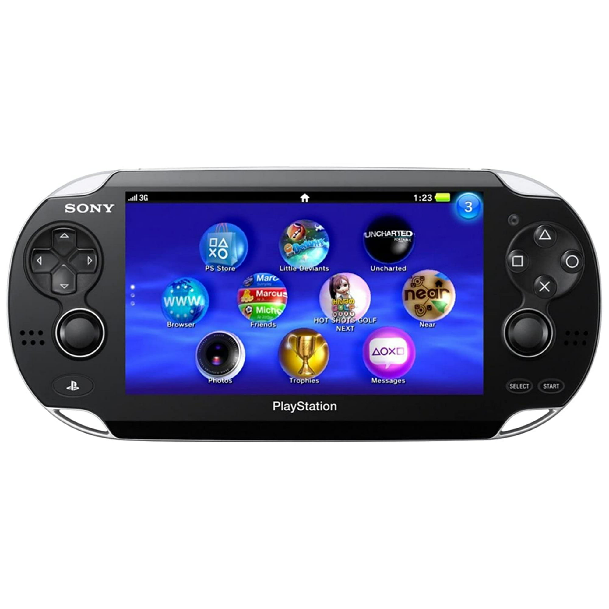 Used Sony PlayStation Vita Gaming Handheld System - Black PCH-1101 