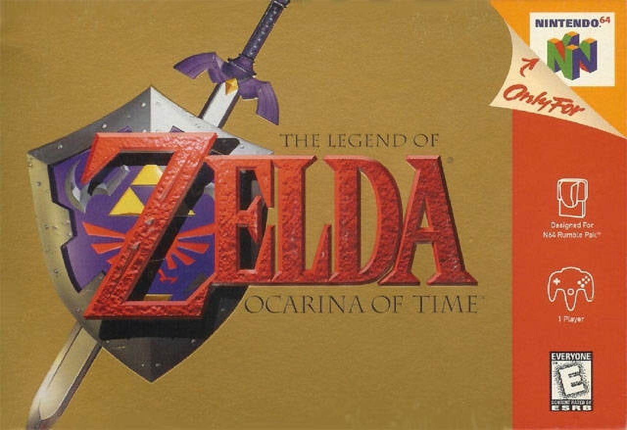 N64 The Legend of Zelda Ocarina of Time Replacement Label Decal Sticker  Nintendo Choose Glossy or Metallic Variation