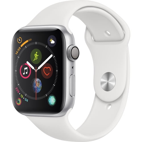Pre-Owned Used Watch Series 4 44mm Silver Aluminum Case White Sport Band MU6A2LL/A -Аpple (Used )