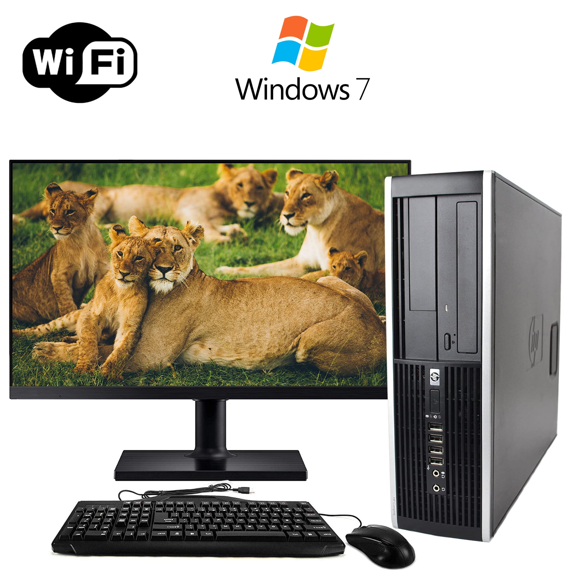 Used Windows 7 Pro 64bit Fast HP 8300 Desktop Computer Tower PC 