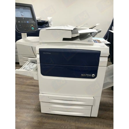Pre-Owned Xerox Color C75 Digital Press Laser Production Printer - 75ppm, Print, Scan, Copy, 3 Trays, Bypass Tray, Offset Catch Tray, Integrated Fiery Color Server