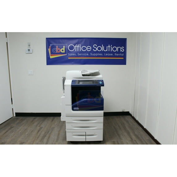Pre-Owned Used Xerox Workcentre 7855 Color Laser Multifunction Copier - SRA3, A3, A4, 55ppm, Copy, Print, Scan, Auto Duplex, Network-Ready, 2 Trays, High Capacity Tandem Tray