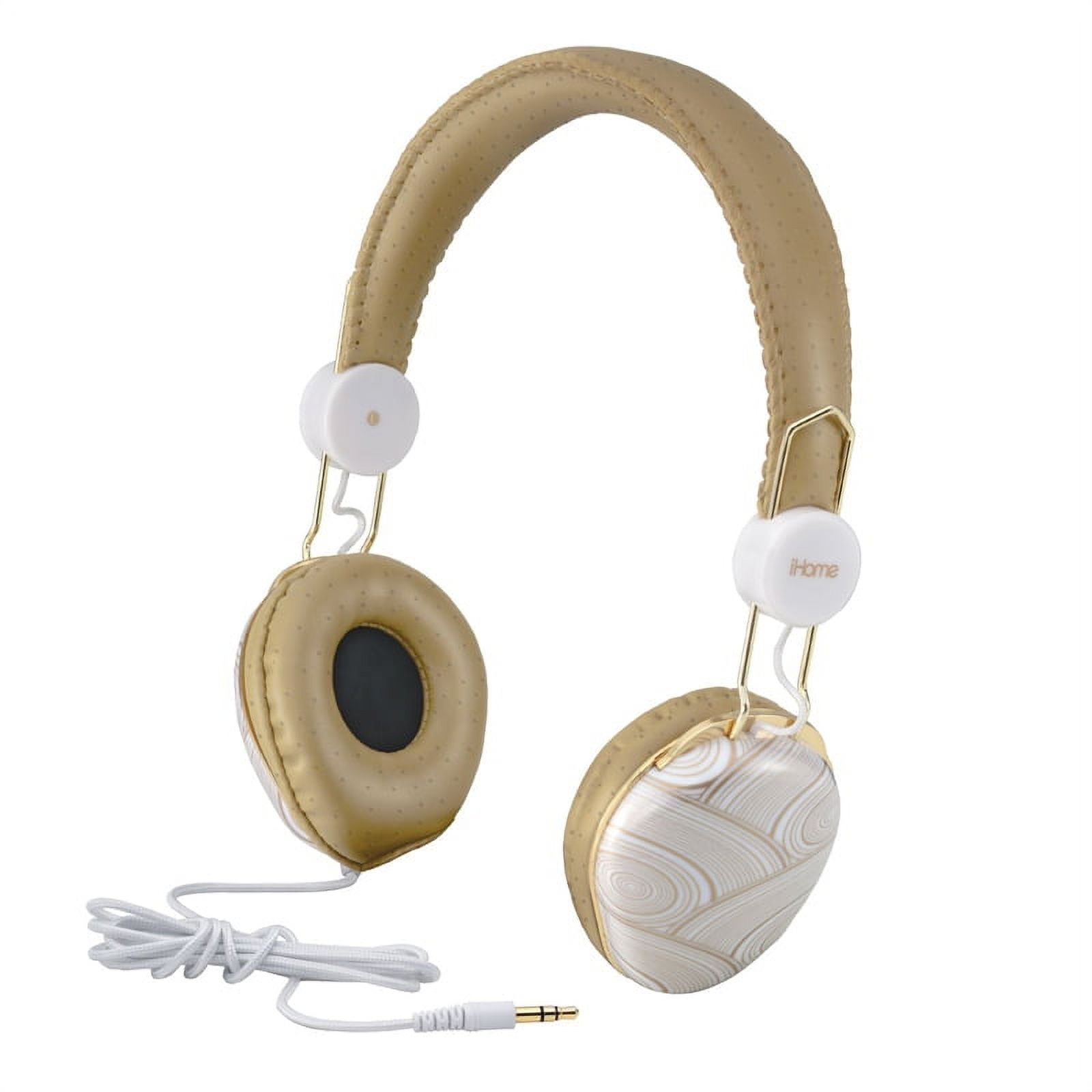 Used iHome IB43WM Stylish Color Headphone w/ TangleFree Cloth Cord