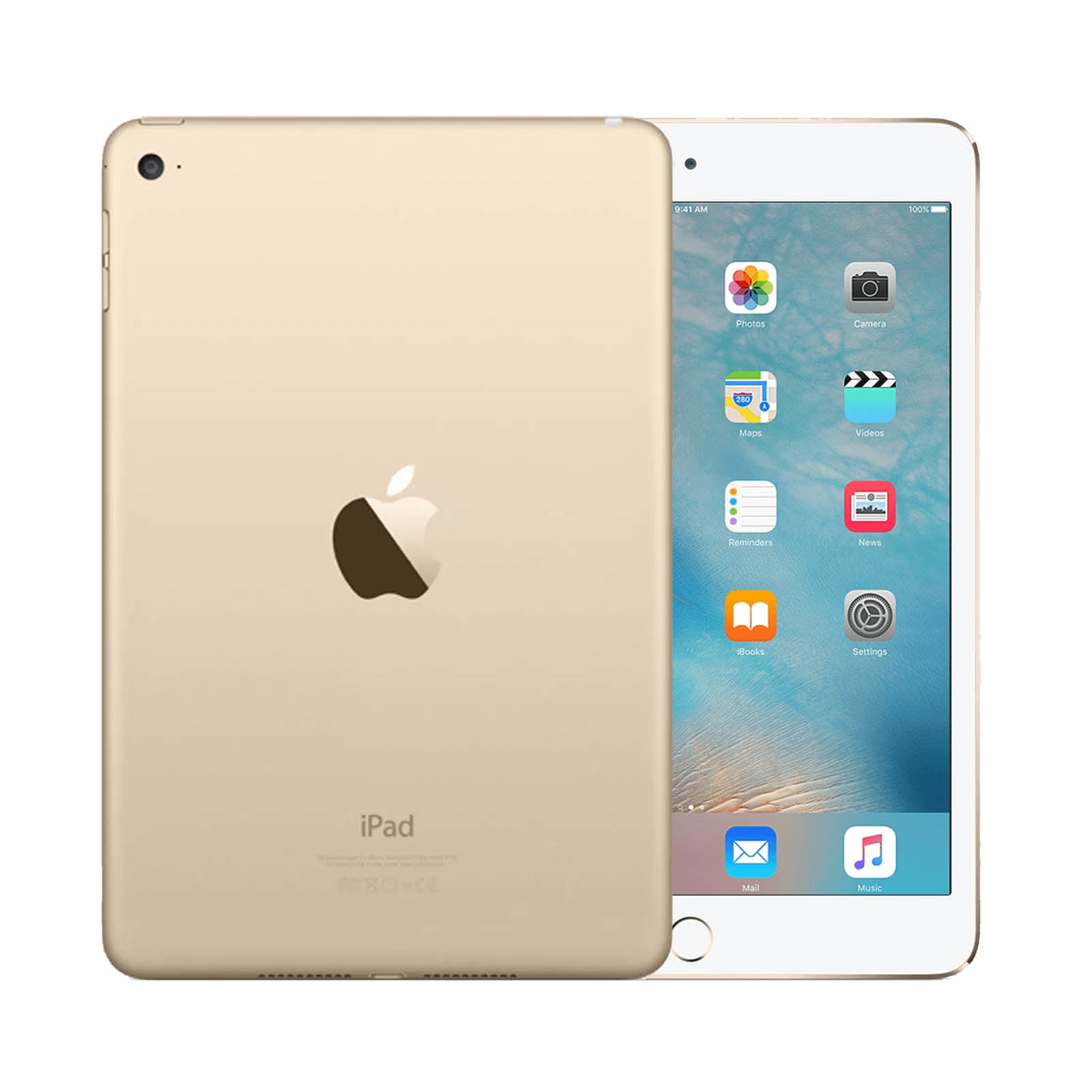 Apple iPad mini4 32GB ゴールド Wi-Fi+Cellularモデル au 送料無料