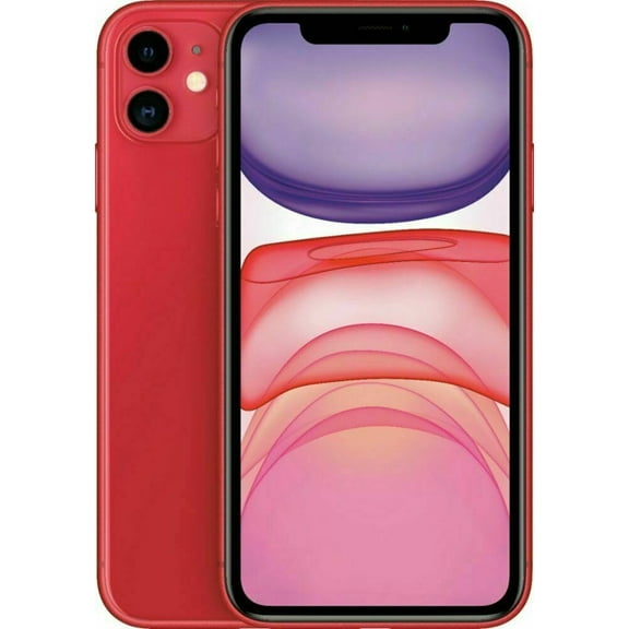 Pre-Owned AT&T Apple iPhone 11 Cell Phone 64GB 2.66 GHz Apple A13 Bionic 6.1" LCD HD Red