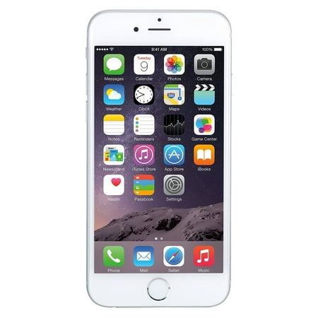 UsedApple iPhone 6 Plus 64GB, Silver - Unlocked GSM