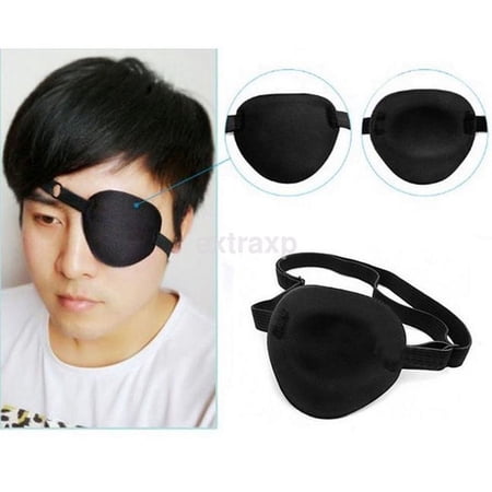 Useful Black Medical Use Concave Eye Patch 3D Foam Groove Eyeshades For Lazy Eye