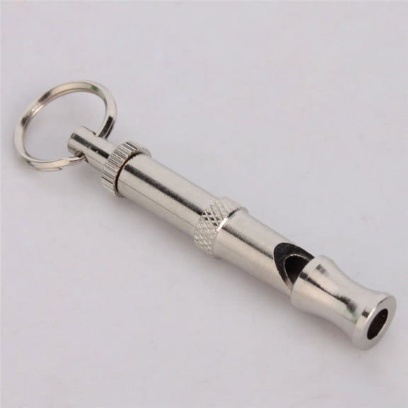 Useful Dog Pet Stainless Steel Dog Puppy Whistle Ultrasonic Adjustable Sound Key Training