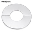 thumbnail image 1 of Useful Flange Cover Stainless Steel Wall Flange Faucet Accessories Faucet Decor Pipe Wall Covers Faucet Decorative Cover 100X42MM, 1 of 8