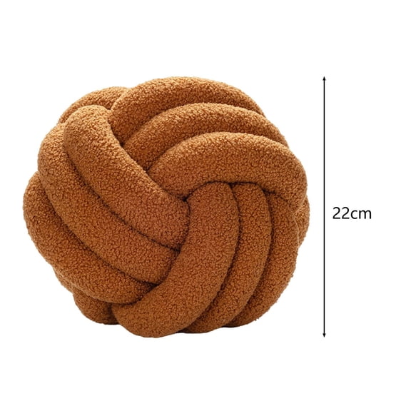 Useful Knotted Ball Plush Pillow Skin-affinity for Taking Photos Multi-purpose