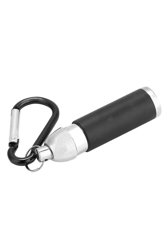 Useful Portable Aluminum Alloy Mini LED Flashlight Torch Light Keychains(black)