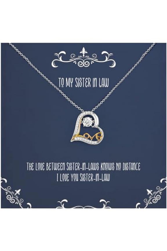 Useful Sister in law Gifts, The Love Between Sister-in-laws, Special Birthday Love Dancing Necklace For Big Sister From Sister, Friendship necklace, Love necklace, Dance necklace, Gift for dancer,