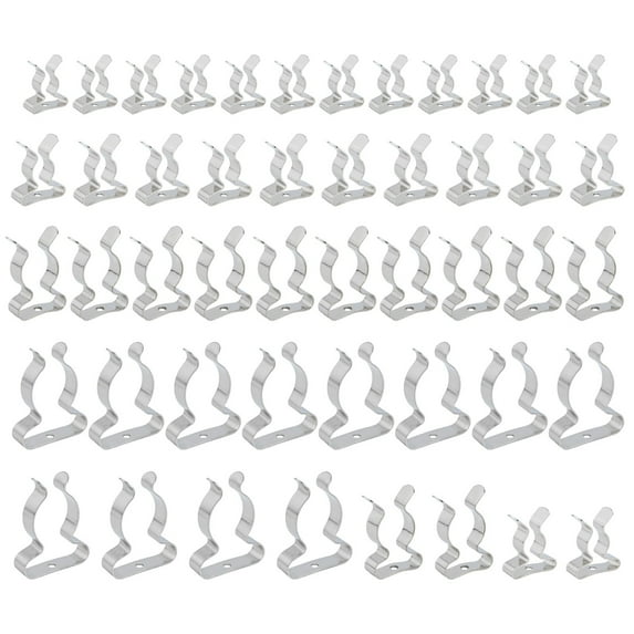 Useful Spring Terry Clip Assorted Tool 10mm/12mm/19mm/25mm 48 Pieces Accessories For Heavy Duty Storage For Shed Garage