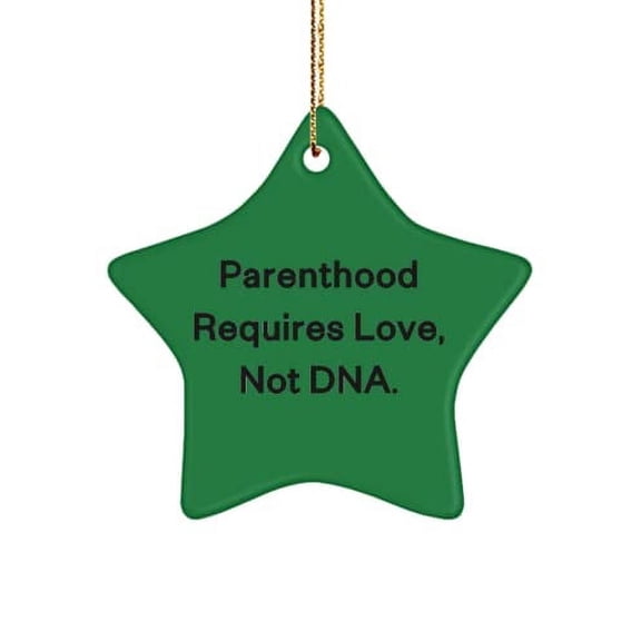 Useful Stepfather , Parenthood Requires Love, Not DNA., Fancy Holiday Star Ornament for Dad
