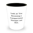 thumbnail image 1 of Useful Transportation manager Shot Glass, Look at You Becoming a Transportation, Present For Coworkers, Perfect Gifts From Boss, Transportation manager birthday gift ideas, Unique transportation, 1 of 1