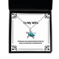 thumbnail image 1 of Useful Wife, All Women are Created Equal but Only The Finest are Married to an, New Opal Turtle Necklace for Wife from Husband, 1 of 6