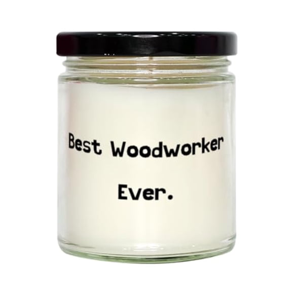 Useful Woodworker Gifts, Best Woodworker Ever, Love Birthday Scent Candle for Men Women from Team Leader, Gifts for Doctors, Gifts for Nurses, Gifts for Lawyers, Gifts for Accountants, Gifts for