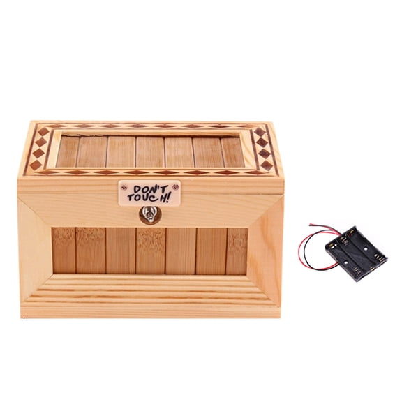 Useless Box Battery Powered Surprising Tiger Prank Machine, No Touch Box Funny Gag Gift for Friends Coworkers Family and Holiday Party Fun