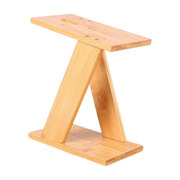 User Friendly Bamboos Cutter Stand Safe Vertical Storage For Kitchen Tool And Scissors