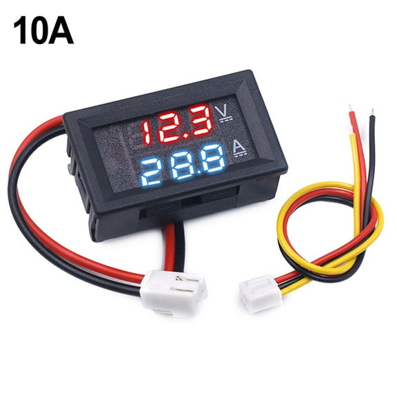 User Friendly Digital Volt Amp Meter Gauge For Dc 0100V 10A Monitoring