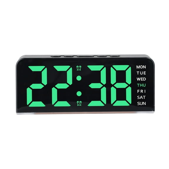 User Friendly Digital Wall Clock with Adjustable Brightness and Week Display