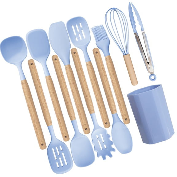 User Friendly Grade Silicone Utensils Set Scratch Resistant Finishes Healthy Cooking Essential For Modern Kitchens