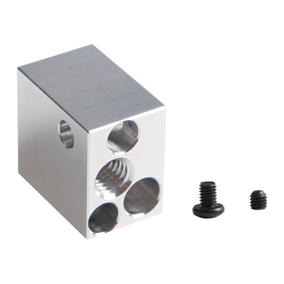 User Friendly Hotend Heating Block for SV07 3D Printer Extruders, High Durability Metal Heater Block Printer Accessory