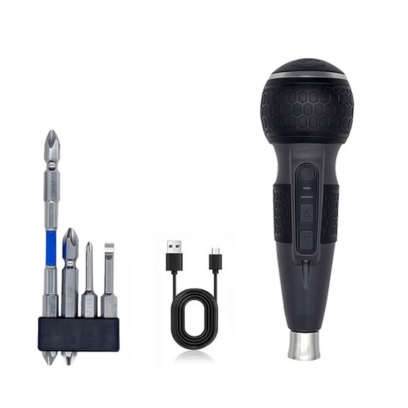 User Friendly Portable Cordless Electric Screwdriver USB Charging Torques Adjustment for Daily Home Projects