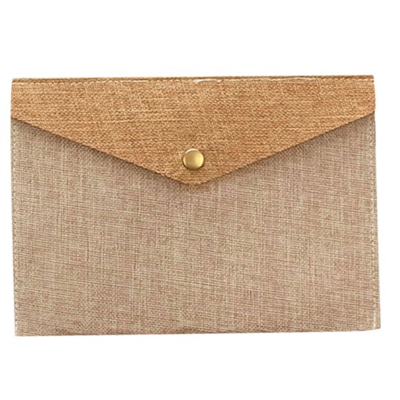 User Friendly Retro Document Organiser With Secure Snap Fastener Lightweight for