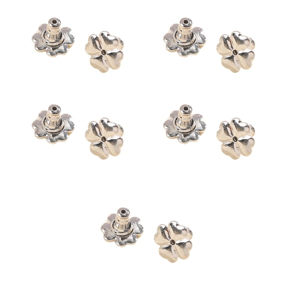 User Friendly Silicone Ear Locks Clovers Shape Secure Hold Gentle on Skin for Active Lifestyles
