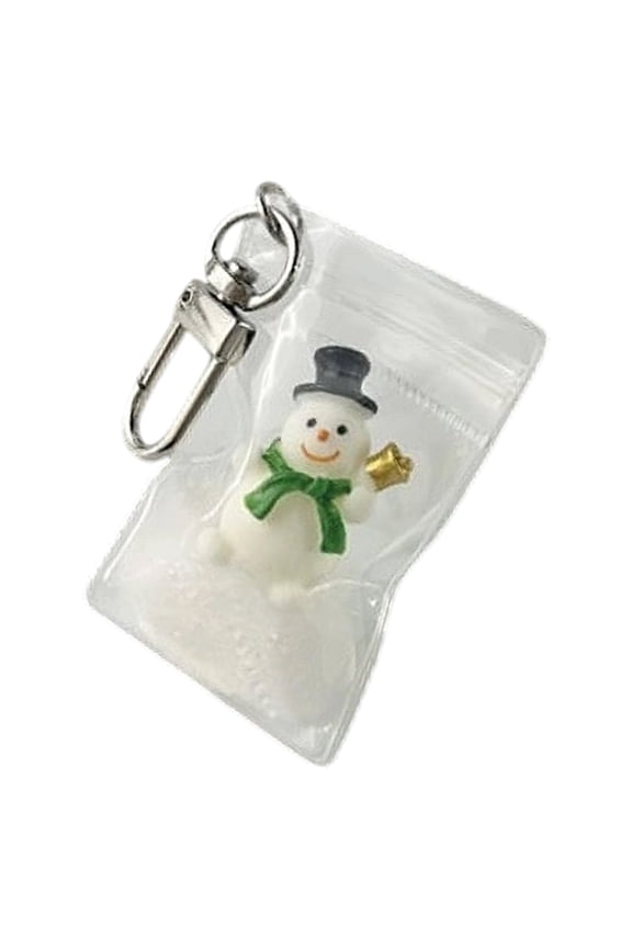 User Friendly Snowman Keychain with Cuteness Packing Design Plastic/Resin Texture for Long Lasting Use All Year Round