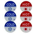thumbnail image 1 of User Friendly Water Temperature Labels Easy to Use Water Temperature Labels Clearly Mark Hot & Cold Simple Installation, 1 of 7