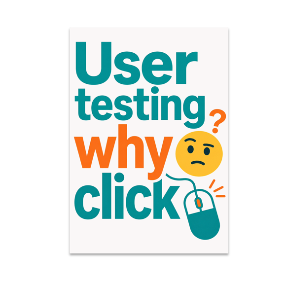 User Testing Why Click - Tech Enthusiast - 13x19 Poster Print