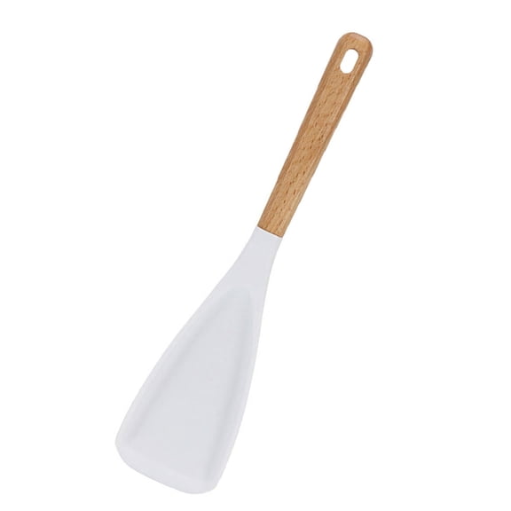 User friendly Silicone Cooking Utensils Wood Handle Spatula Safe For Cookware