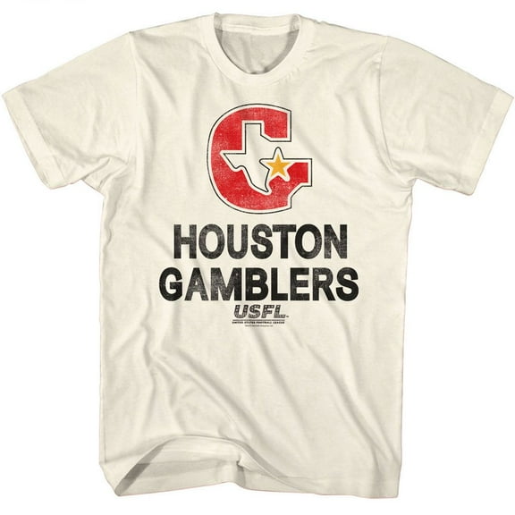 USFL Houston Natural Adult S/S Tshirt 3Xl