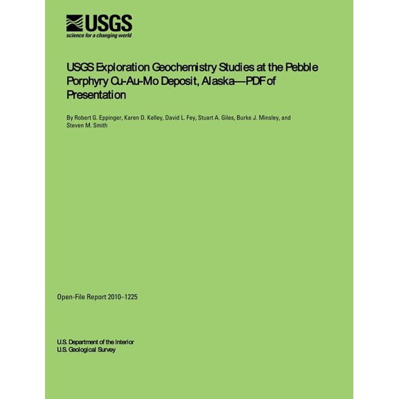 Usgs Exploration Geochemistry Studies at the Pebble Porphyry Cu-Au-Mo Deposit, Alasksa?pdf of Presentation