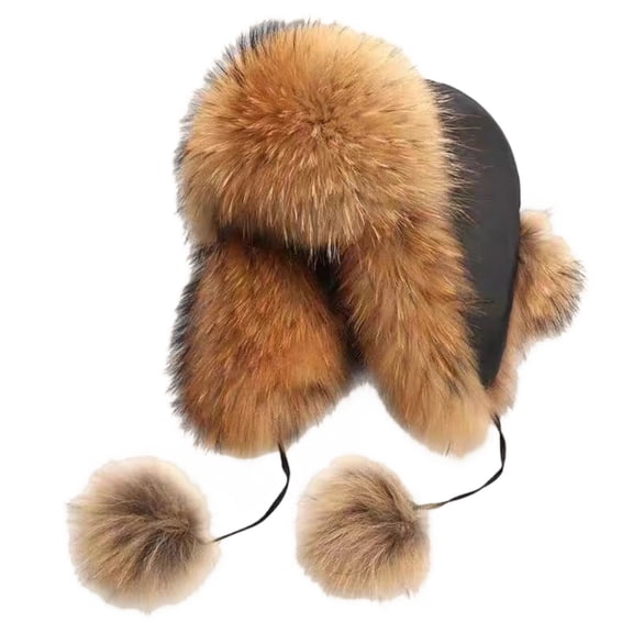 Ushanka Hat,Classic Brown Warm Winter Hat,Brown