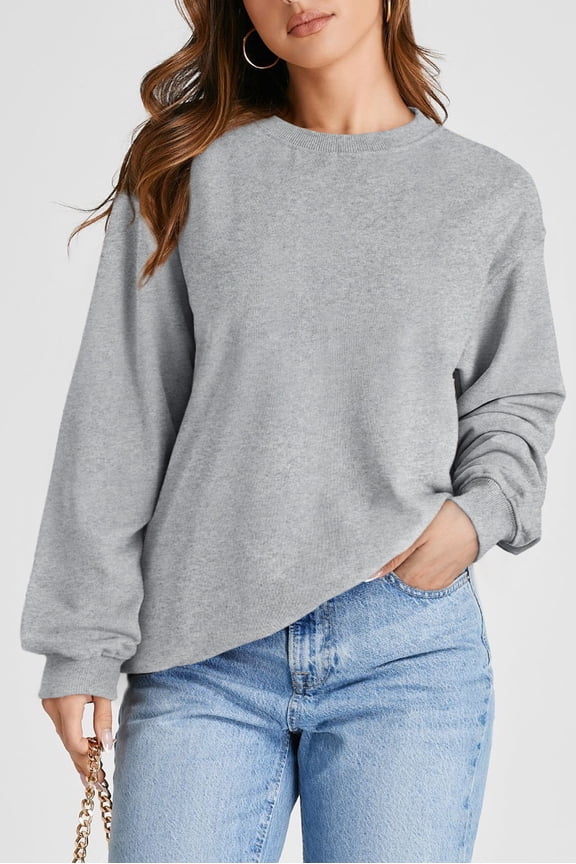 Cozy Light Grey Pullover - Effortless Chic, Max Comfort