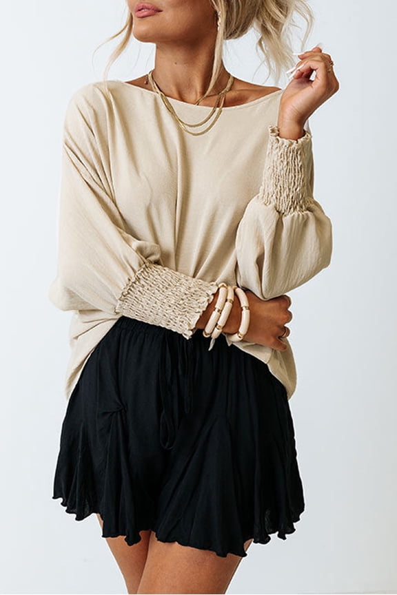 Elegant Smocked Top: Light, Flattering Fit - US Sizes 4-20!