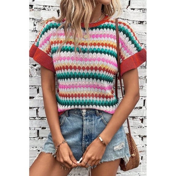 Ushdele Flirty Ruffle Sleeves Viscose Sweater | Red Hot Style!