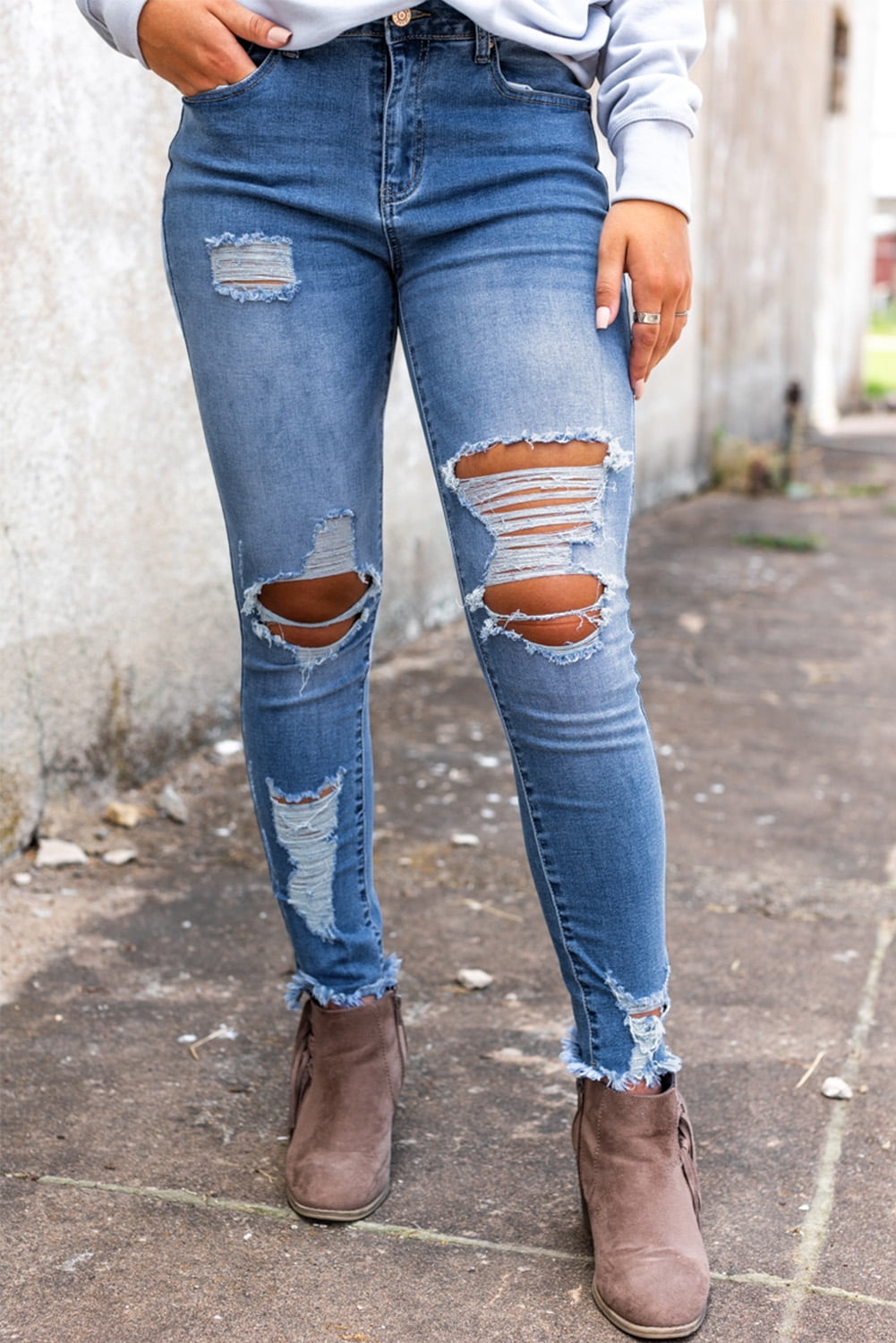 9541 Blue Skinny Fit Jeans
