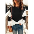 thumbnail image 1 of Ushdele Stylish Black Chevron Pullover Sweater - All-Season Must-Have!, 1 of 8